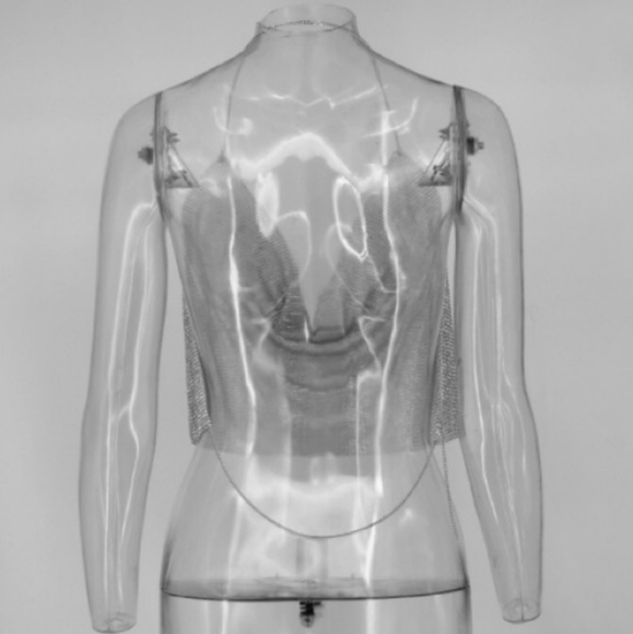 Silver club top - Picture 8 of 8